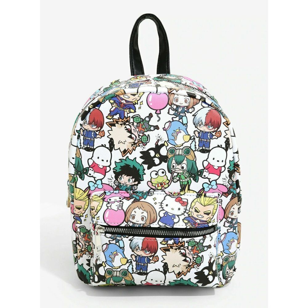 My Hero Academia X Hello Kitty & Friends Sanrio Kawaii Mini Backpack Book Bag